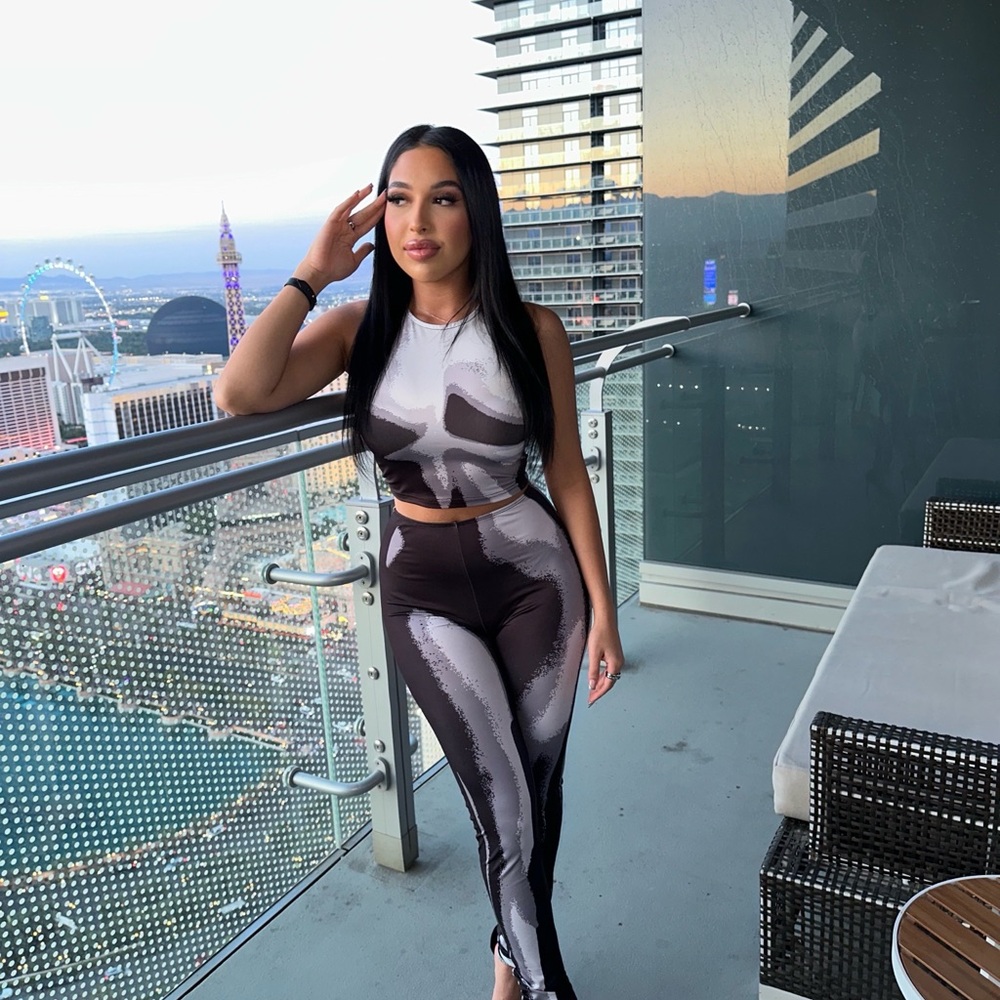 Black and White Two-Piece Set